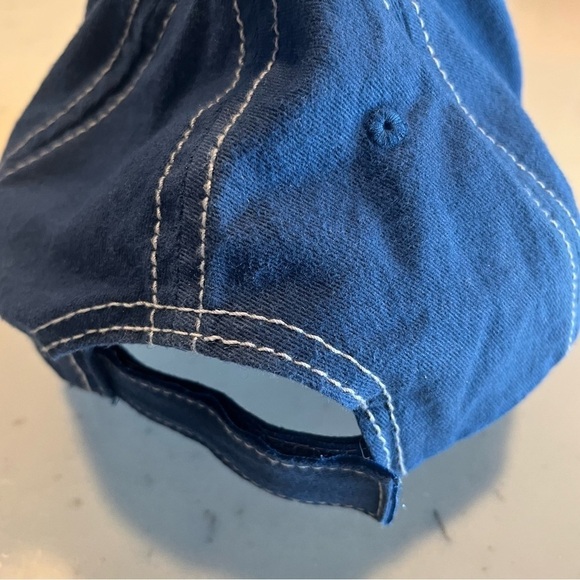 Navy Blue Bud Light Blue Adjustable Trucker Hat OS - Picture 6 of 7